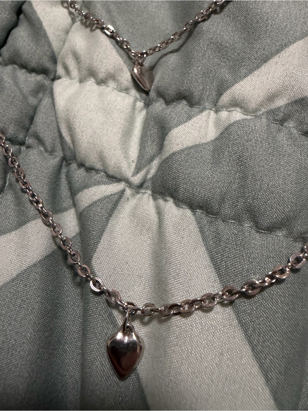 Sarah Coventry Silver-Tone Heart Pendant Necklace